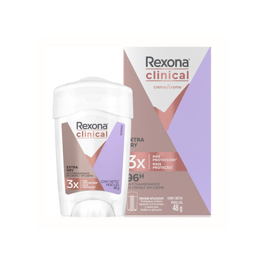 Antitranspirante Rexona Clinical Extra Dry Crema 48 G
