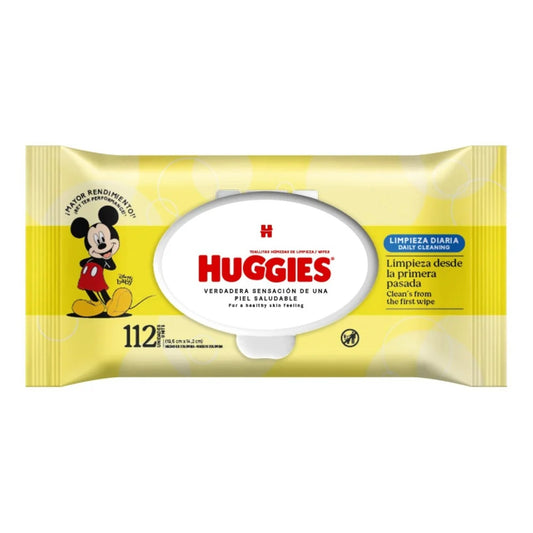 Toallitas Humedas Huggies Limpieza Diaria 112 Unidades