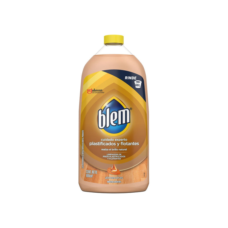 Limpiador De Pisos Plastificados Y Flotantes Blem Almendras 800 Cc