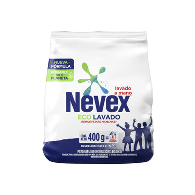 Jabón En Polvo Para Ropa Nevex Eco Lavado Para Lavado A Mano 400 G