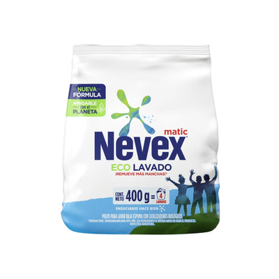 Jabón En Polvo Para Lavado A Mano Nevex Matic Eco Lavado 400 G