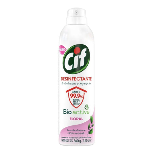 Desinfectante Cif Bioactive Aerosol Floral 360 Cc
