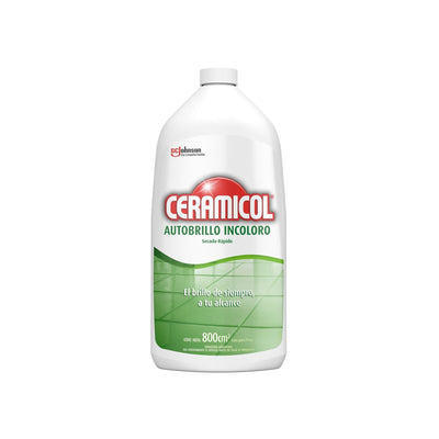 Cera Ceramicol Autobrillo Incolora 800 Cc