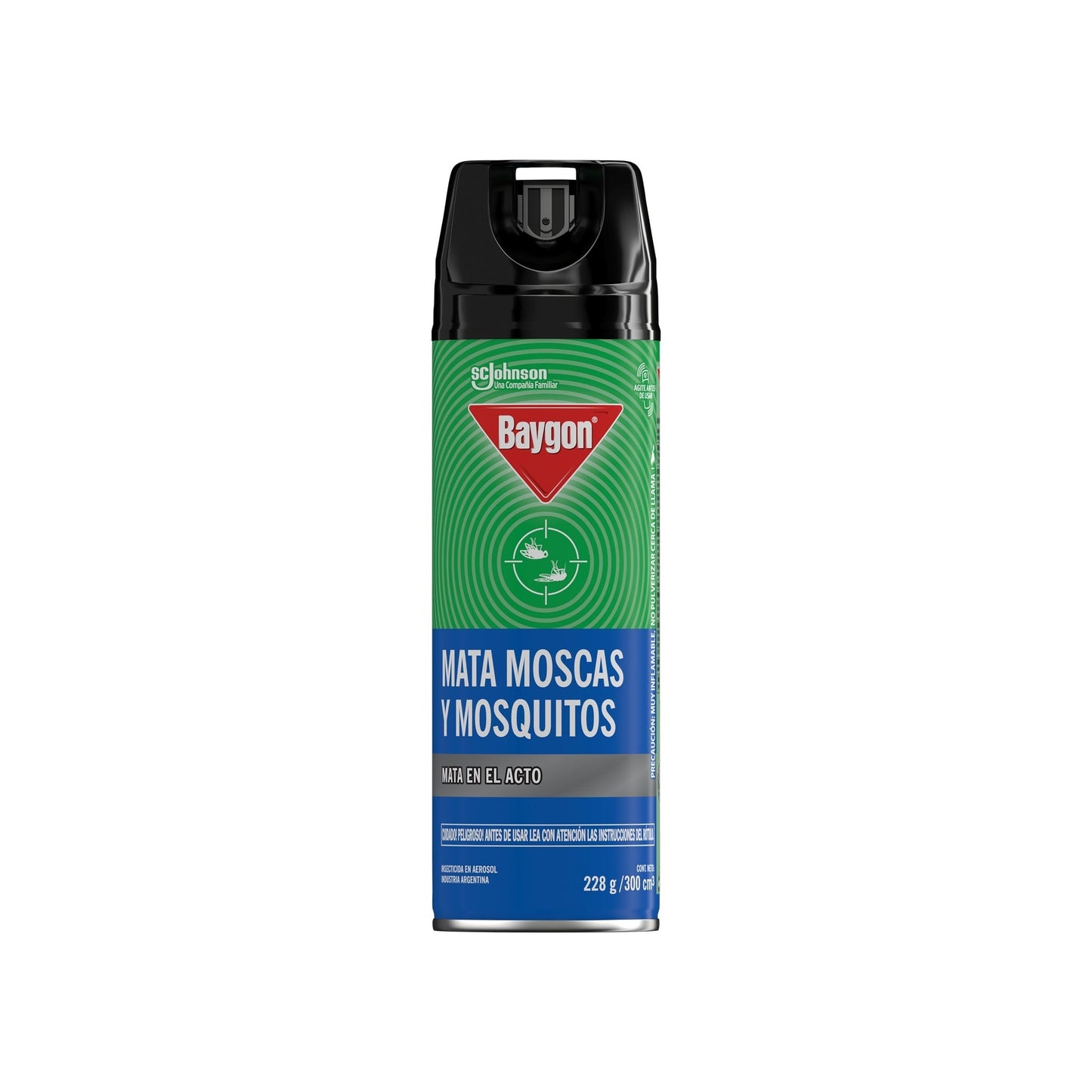 Insecticida Baygon Mata Moscas Y Mosquitos 300 Cc