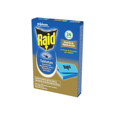 Raid Tableta Mata Mosquitos 24 Unidades