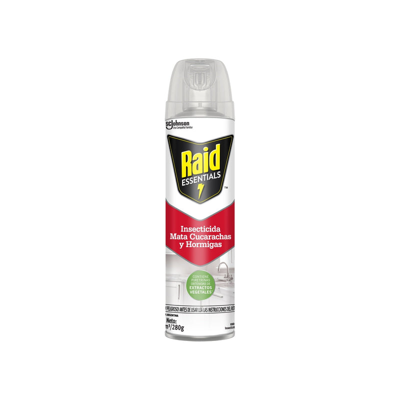 Raid Cocina Aerosol Mata Cucarachas Y Hormigas 390 Cc