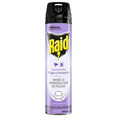 Raid Aerosol Mata Pulgas Y Garrapatas 390 Cc