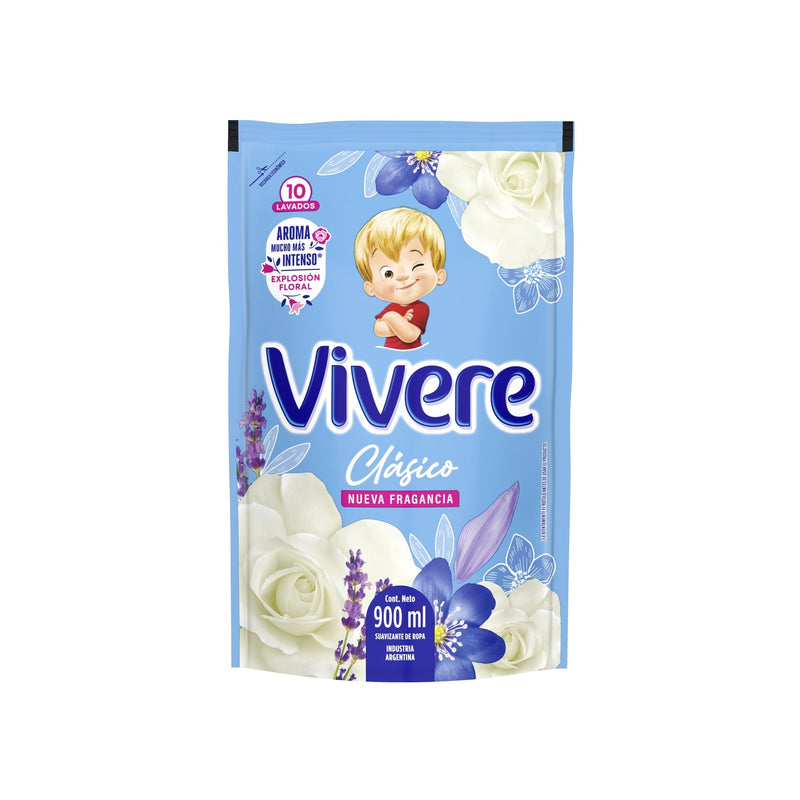 Suavisante De Ropa Vivere Clásico Repuesto 900 Ml