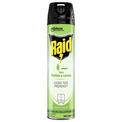 Raid Aerosol Antipolillas Y Larvas 360 Cc