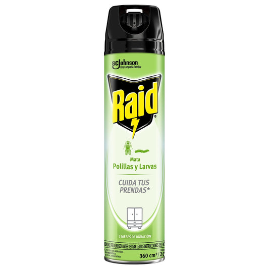 Raid Aerosol Antipolillas Y Larvas 360 Cc