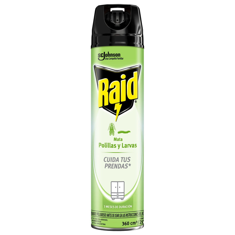 Raid Aerosol Antipolillas Y Larvas 360 Cc