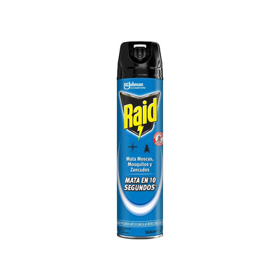 Raid Aerosol Mata Moscas Mosquitos Y Zancudos 360 Cc
