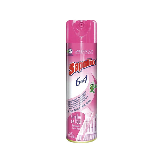 Desodorante De Ambiente Sapolio Arrullos De Bebé Aerosol 360 Ml