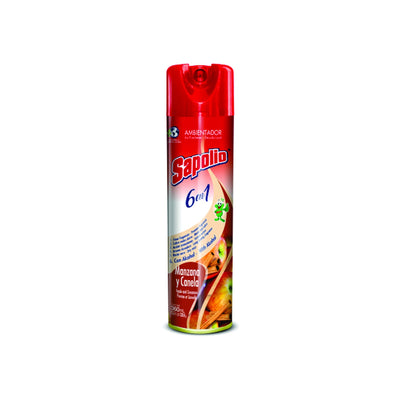 Desodorante De Ambiente Sapolio Manzana Y Canela Aerosol 360 Ml