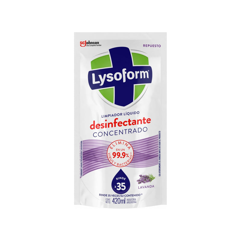 Limpiador Líquido Lysoform Lavanda Repuesto 420 Ml