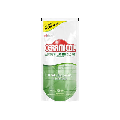 Cera Ceramicol Autobrillo Incolora Repuesto 450 Cc