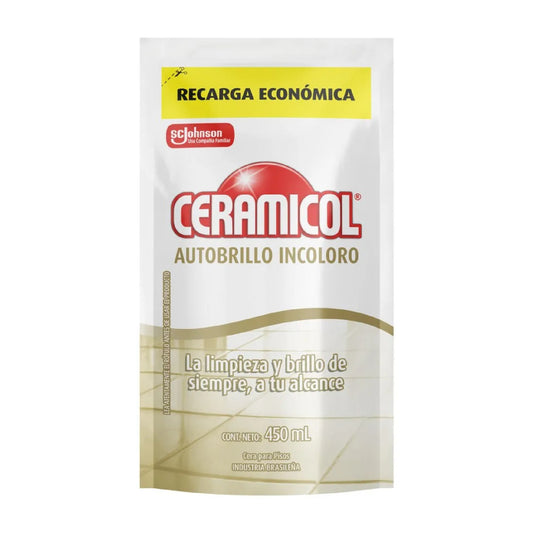 Cera Para Pisos Ceramicol Autobrillo Incoloro 450 Ml