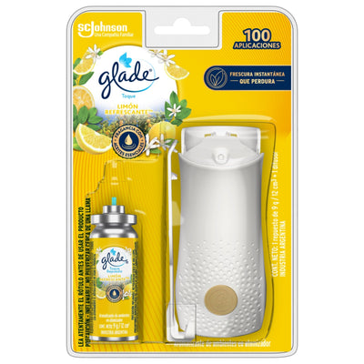 Glade Toque Limón Refrescante Aparato + Repuesto 12 Cc