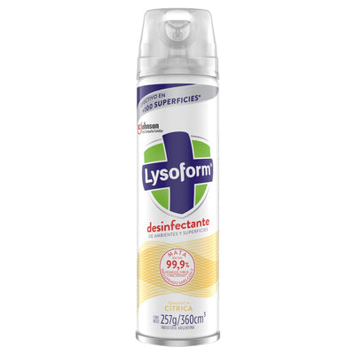 Desinfectante Lysoform Cítrica Aerosol 360 Cc