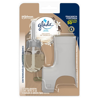 Aceites Naturales Glade Encanto De Vainilla Aparato + Repuesto 21 Ml
