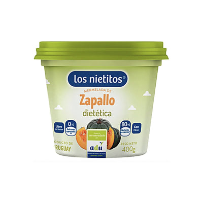 Mermelada  0% Azucar Los Nietitos Pote 400 G Zapallo