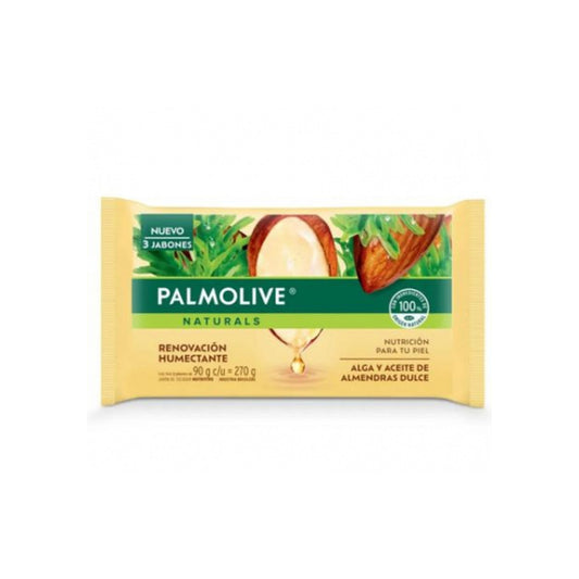 Jabón Palmolive Aceite De Almendras Pack 3 Unidades 90 G Cada Unidad