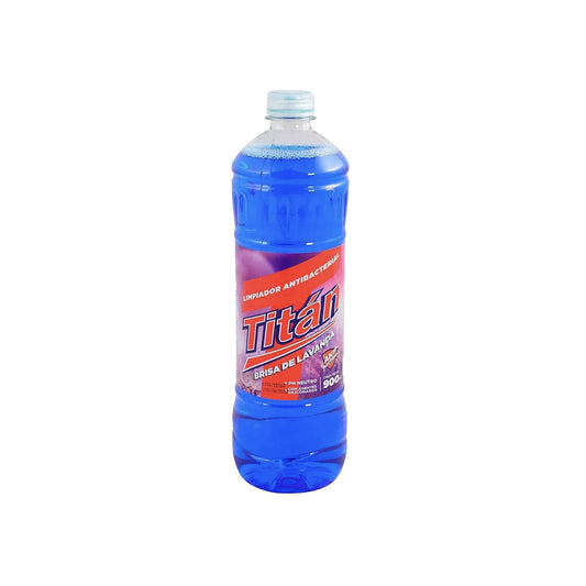 Limpiador Líquido Antibacterial Titán Brisa De Lavanda 900 Ml