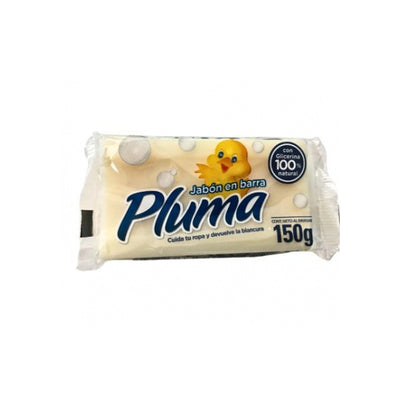 Jabón Para Ropa Pluma Blanco Con Glicerina 150 G