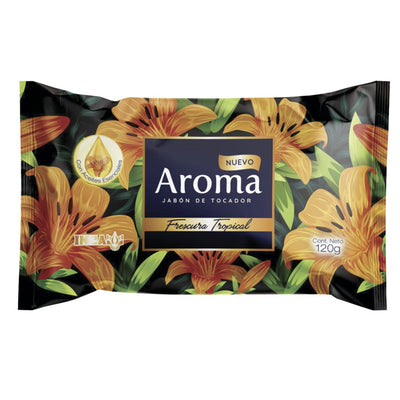 Jabón De Tocador Aroma Frescura Tropical 120 G