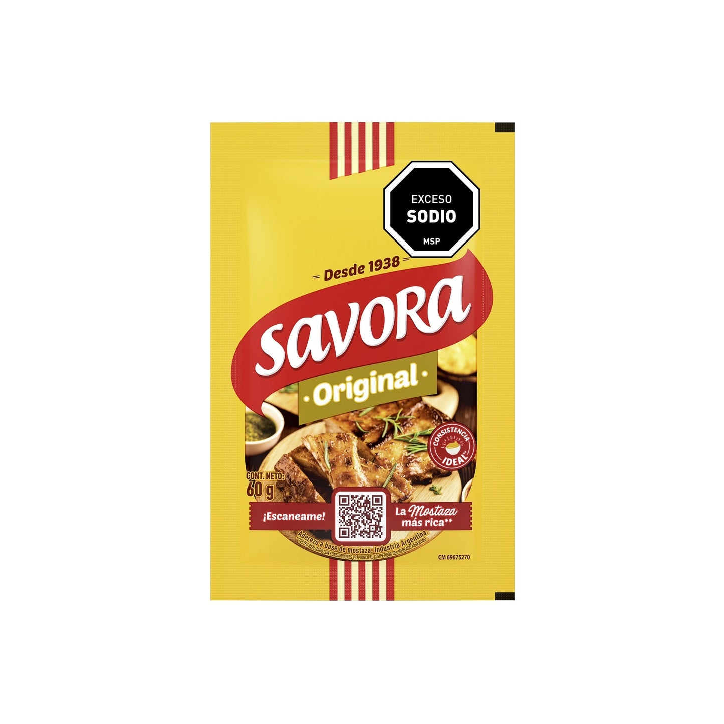 Mostaza SAVORA original 60 gr