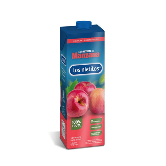 Jugo De Frutas Los Nietitos Sin Azucar Manzana 1 L