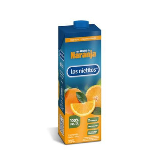 Jugo De Frutas Los Nietitos Sin Azucar Naranja 1 L