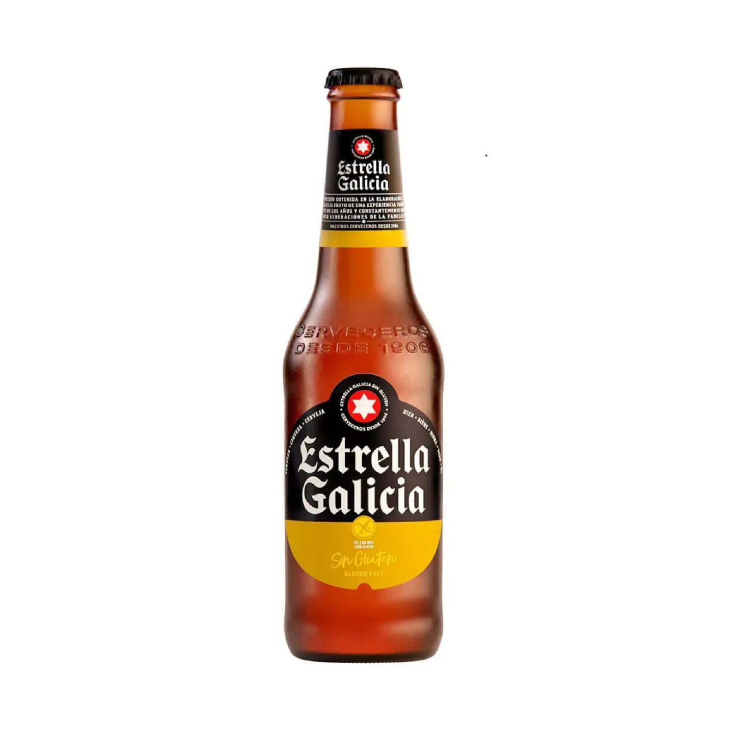 Cerveza Estrella Galicia Sin Gluten Botella 330 Ml