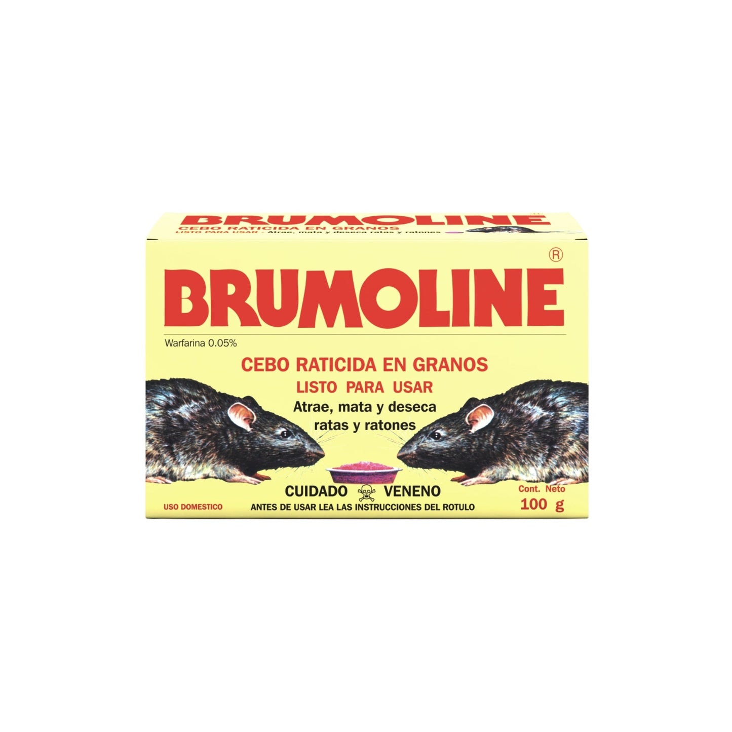 Brumoline Cebo Para Ratas Y Ratones 100 G