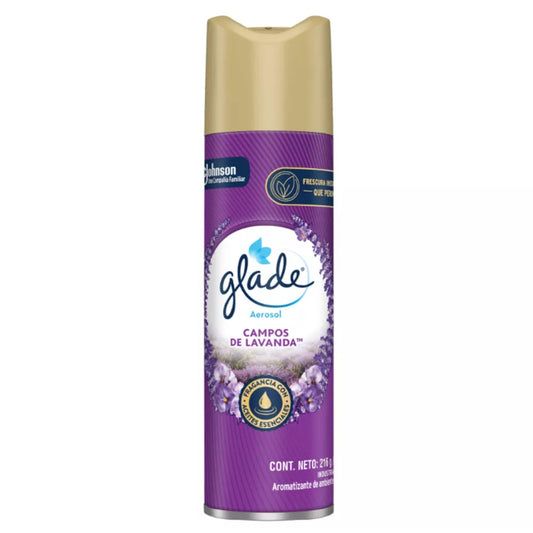 Glade Ambientes Aerosol Campos De Lavanda 255 Ml