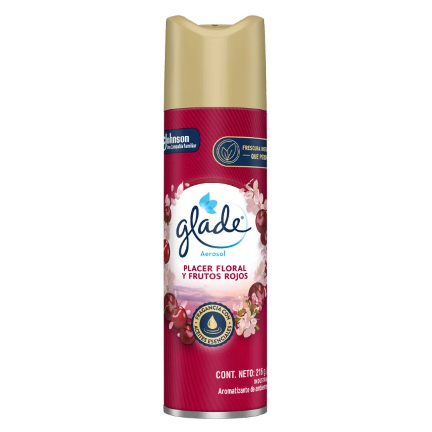 Glade Ambientes Aerosol Placer Floral Y Frutos Rojos 255 Ml