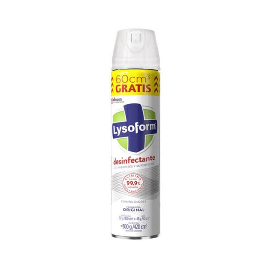 Desinfectante Lysoform Original Aerosol 360 Cc + 60 Cc De Regalo