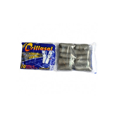 Esponja Limpia Aluminio Brillasol 10 Unidades