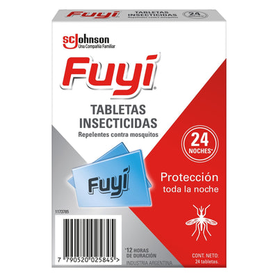 Tableta Fuyí Contra Mosquitos 24 Unidades
