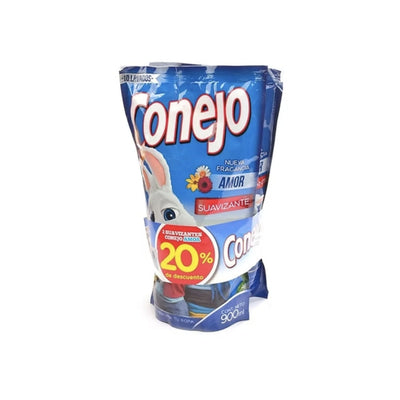 Suavizante De Ropa Conejo Amor Pack 2 Unidades 900 Ml Cada Unidad