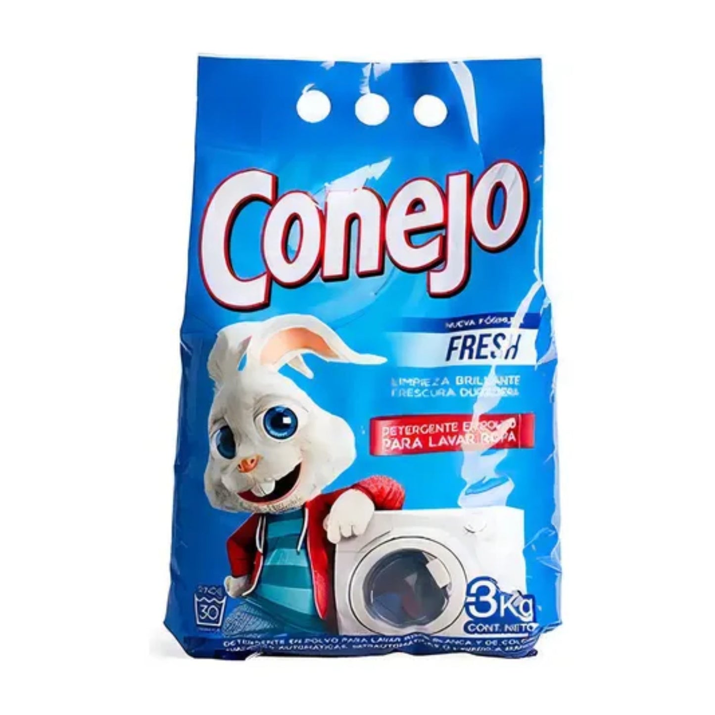 Jabón En Polvo Para Lavarropas Conejo Fresh 3 Kg