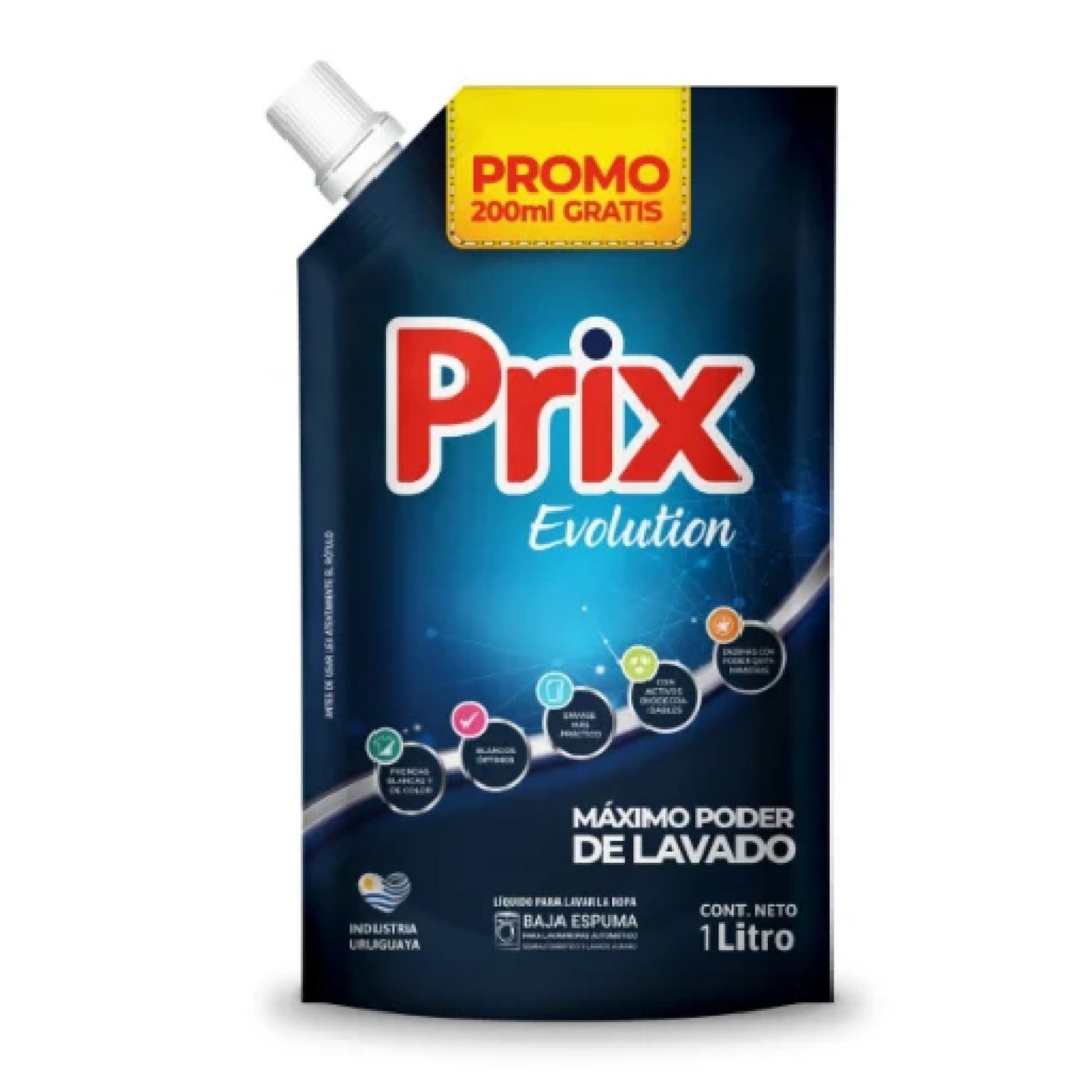 Jabón Líquido Prix Evolution Baja Espuma 1 L
