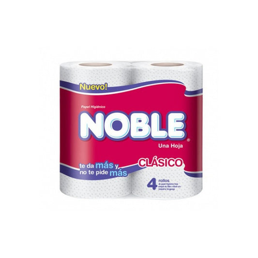 Papel Higiénico Noble Clásico 4 Unidades 30 M Cada Unidad