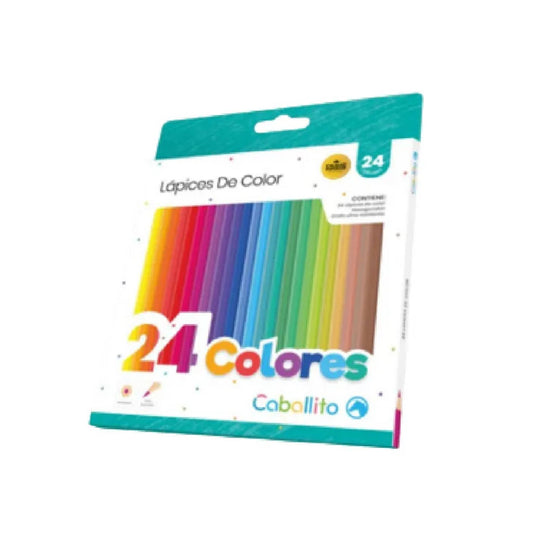 Lapices De Colores Caballito Largos X 24