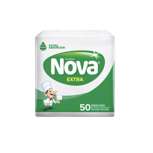 Servilletas Nova Extra 50 Unidades 24 X 22.5 Cm