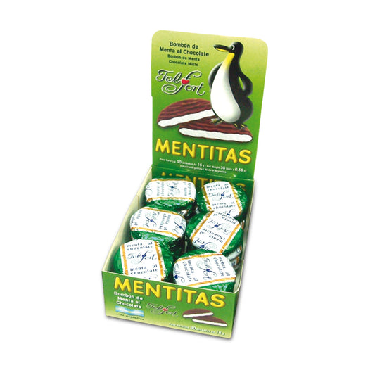 Bombon De Menta Al Chocolate Mentitas Felfort Caja 30 Unidades