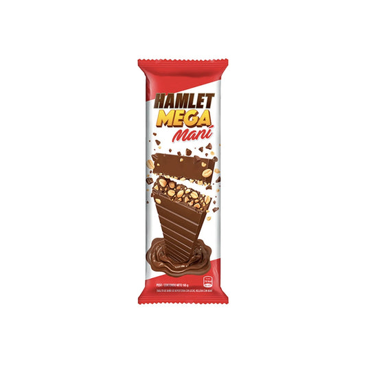 Tableta Chocolate Hamlet Mega Maní 165 G
