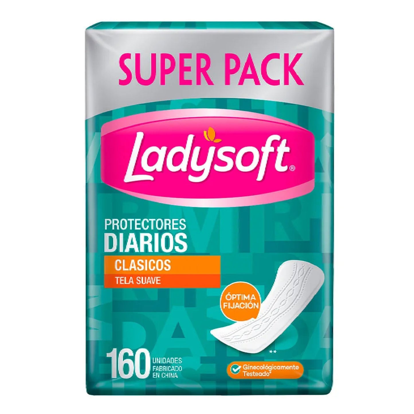 Protector Diario Ladysoft Clásico Tela Suave 160 Unidades