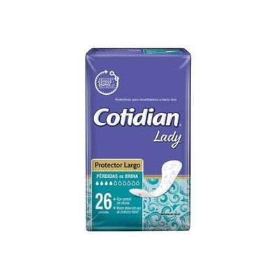 Protector Largo Cotidian Lady 26 Unidades