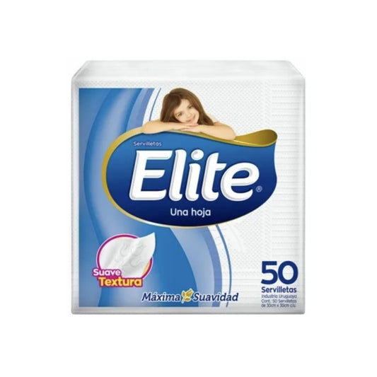 Servilleta Elite Una Hoja 50 Unidades 30 X 30 Cm